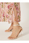 Floral Print A-Line Maxi Dress with Tie-Up Neck Detail - 5
