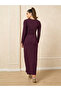Embellished Long Sleeves Sheath Maxi Dress - 6
