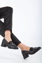 Women's Classic Shoes with Elastic Buckle - 4