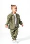Boy's Gabardine Bottom Top Children's Suit 3 Piece Suit Pants Jacket T-Shirt Children's Clothing - 6