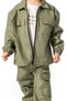 Boy's Gabardine Bottom Top Children's Suit 3 Piece Suit Pants Jacket T-Shirt Children's Clothing - 8