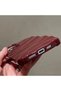 Iphone 16 pro 3d wavy engraved bright surface burgundy case - 4