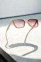 Black Smoked Pink Women's Sunglasses - 2