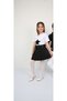 23 April Girls' Performance Outfits Black Pleated Skirt and Star T-Shirt Set Performance Clothing - 2