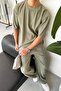 Khaki Corduroy Oversize T-Shirt - 3