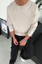 تي شيرت Stone Basic Soft Lycra Relax Fit بأكمام طويلة - 4