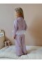 Girl's Bow Detailed Tulle Stylish Bottom Top Set Eid - 4