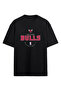 Chicago Basketball Black Oversize T-shirt