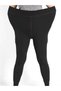 Men's Baddal Large Size Black Thermal Plush Leggings Underwear Fur Fleece Plush Fleece Furry Underwear - 2