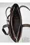 Mink Dark Brown Hand and Shoulder Bag with Belt Detail - 3