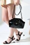 Women's Patent Leather Modern Crossbody Hand and Shoulder Bag - 7