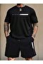 Sweatpants Set Shorts-Tshirt Oversize Tshirt Facethe Printed