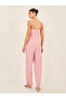 Solid Strappy Wide Leg Jumpsuit with Waist Tie-Up Detail - 5