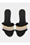 Embellished Fringe Flat Sandals - 5