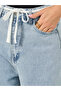 Relaxed Fit Mid Rise Jeans with Drawstring Detail - 3