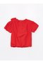 Crew Neck Balloon Sleeve Baby Girl Shirt - 5