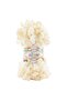 Puffy 01 - 1 Piece Dark Cream Hand Knitting Thread, Heart Pillow Baby Blanket