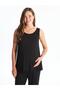 Black Maternity U Neck Plain Tank Top (S4)