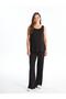 Black Maternity U Neck Plain Tank Top (S4) - 2