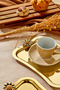 6 Pieces Elegan Gold Series Duo Fiore Nero Handle Grip 25X15Cm - 6