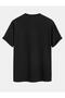 Double Dice Printed Men's Cotton Combed Crew Neck Black T-Shirt - 2