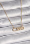 Gold Elegant Messika Steel Mes Chain Movable Mexican Zircon Necklace