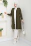 Women's Casual Cardigan with Pockets Dusty Rose - 4