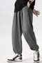 Baggy Sweatpants Men Women Gray Black Smoked - 5