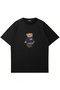 Unisex Teddy Girl Printed Crew Neck Oversized Tshirt