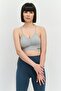 Women 2 Pieces Sportswear Fit Training Bra, Grey