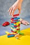 Tower Colorful Jenga Large Size Natural Wood Balance Game Tower Game Tower 54 Pieces - 6