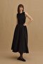 Gode Detailed Layered Skirt Black - 7