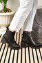 Daily Women's Black Boots Zippered Thick High Heeled Tractor Sole Fur Lined Bootie 2401 - 3