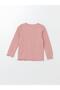 Crew Neck Long Sleeve Printed Girls' T-Shirt - 3