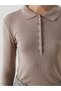 Lcw Vision Polo Neck Textured Women's T-Shirt - 3