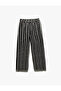 Elastic Waist Cotton Brodeled Trousers