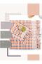 Arelina Textile 45x90 مقاس 100% قطن أزرق-برتقالي اللون هامش رايات فقاعة نمط منشفة حمام - 2