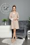 Mink Color Maternity Dressing Gown Nightgown Set - 3
