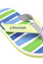 صندل Pine Kids سهل الارتداء مخطط - أزرق سماوي وأخضر - 7