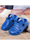 SAPS Solid Back Strap Closure Clogs - Blue - 4