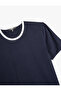 Crew Neck Short Sleeve Cotton Ribbed Slim Fit T-Shirt - 3