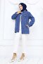 Hijab Denim Jacket Navy Blue 704 - 4
