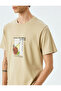Crew Neck Cotton Regular Fit Tok Fabric Short Sleeve Printed T-Shirt - 5