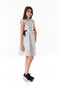 Girl's Dress with Bow Detail on the Sides - 3