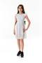 Girl's Dress with Bow Detail on the Sides - 2