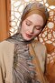 Mustard Circular Indian Silk Shawl - 4