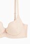 Oyster Lace Printed Bra-Unpadded Non-Padded Underwire-2822-Powder - 4