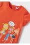 Baby Girl Orange T-shirt-short Sleeve - 5