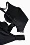 Oyster Lace Printed Bra - Non-Padded Non-Wired - 2822 - Black - 7