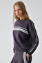 Jinx Women's 100% Cotton Hooded Zippered Purple Sweatshirt - 3
